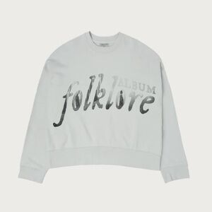 Taylor Swift Folklore Album Boxy Pullover Size Large